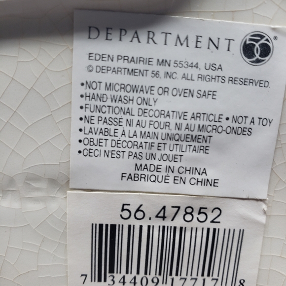 Department 56 Ceramic Red-Nose Reindeer Pitcher - Picture 7 of 11